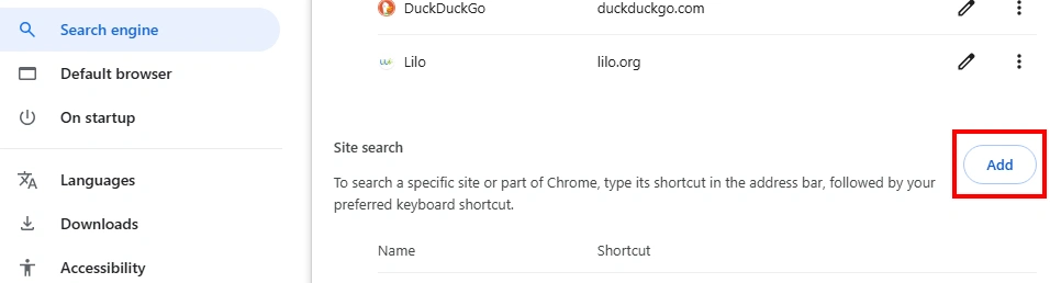 add button