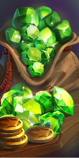 Background of Emerald Waterfalls