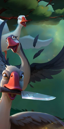 Background of School of Beak and Feather