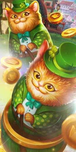 Background of Spring Leprecats