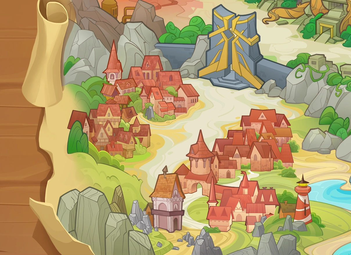 Map of chapters 1, 2, 3, 4, 5, 6, 7