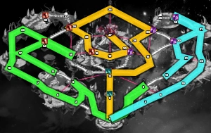 Adventure 12 Map - Two Players (optional weak third)