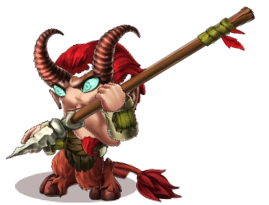 Satyr-javelin thrower's default skin