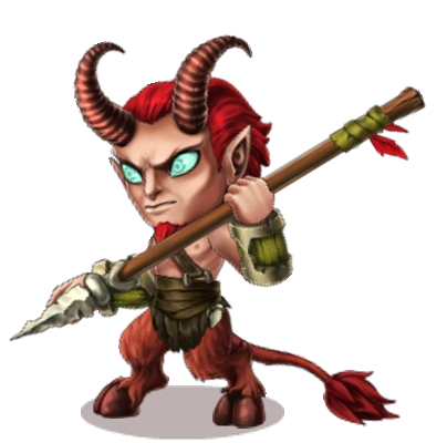 Satyr-javelin thrower