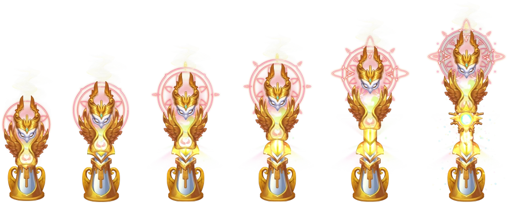 light totem at each evolution rank